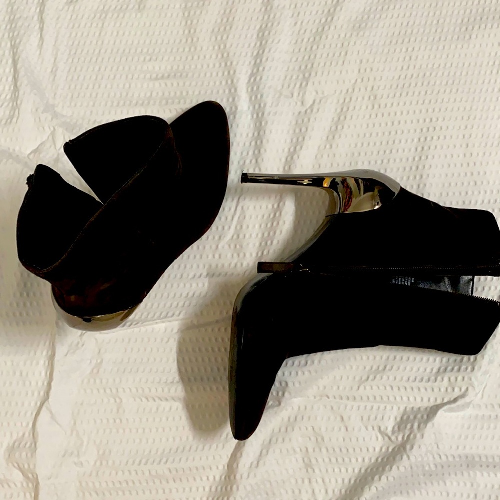 Nine West dress ankle  boots brown 9M